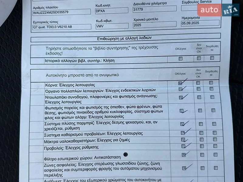 Позашляховик / Кросовер Audi Q7 2025 в Києві документ
