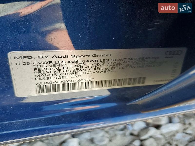 Седан Audi RS3 2025 в Львове