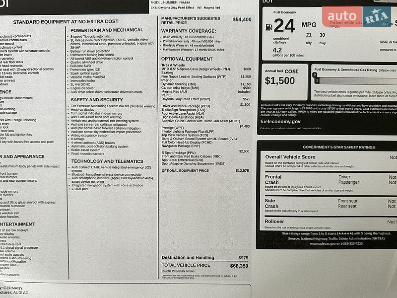 Купе Audi S5 2017 в Чернівцях