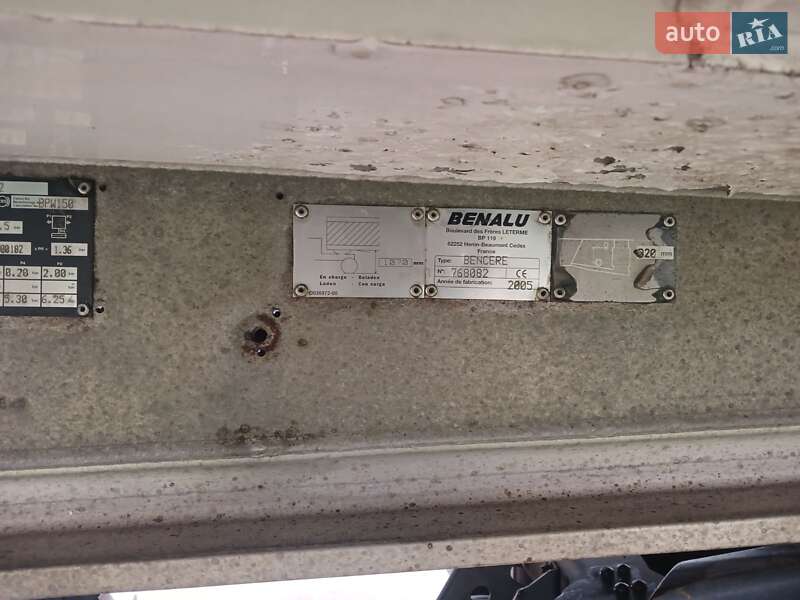Самоскид напівпричіп Benalu Bencere 2005 в Запоріжжі