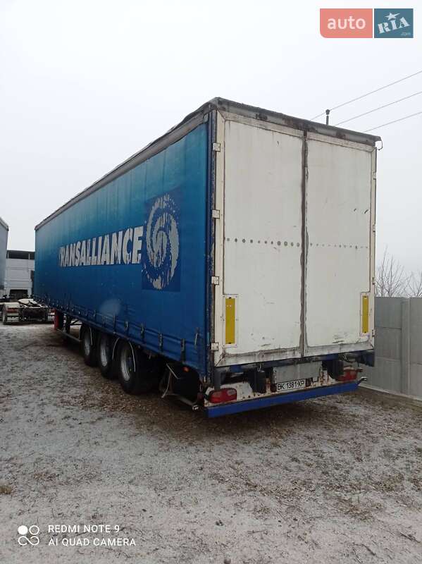 Тентованный борт (штора) - полуприцеп Benalu Fruehauh 2003 в Рокитном фото Тентованный борт (штора) - полуприцеп Benalu Fruehauh 2003 в Рокитном