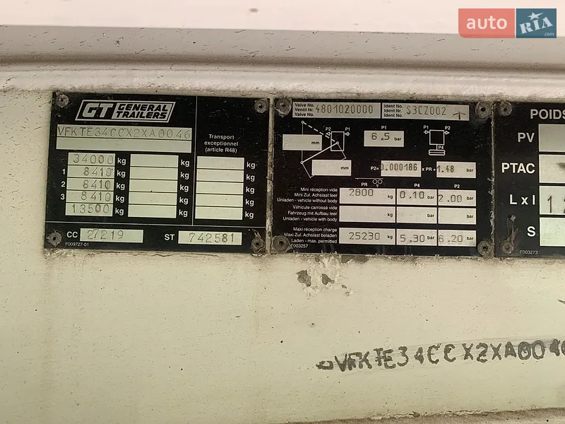 Benalu TF34C1 1999 VIN VFKTE34CCX2XA0046 фото оголошення 19 з 43