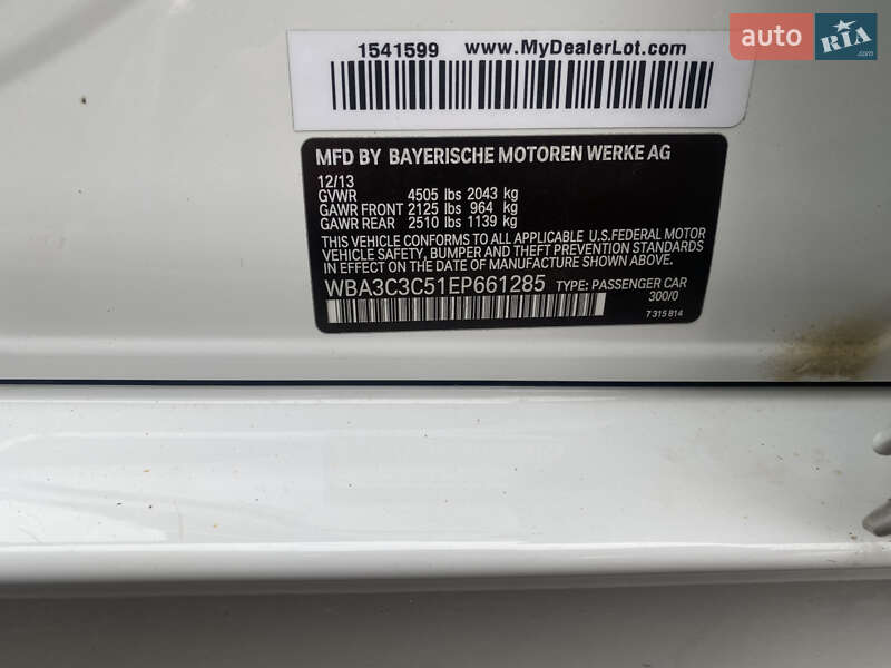 Седан BMW 3 Series 2013 в Пирятині фото 11 Седан BMW 3 Series 2013 в Пирятині