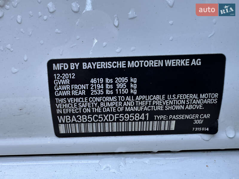 Седан BMW 3 Series 2012 в Львові