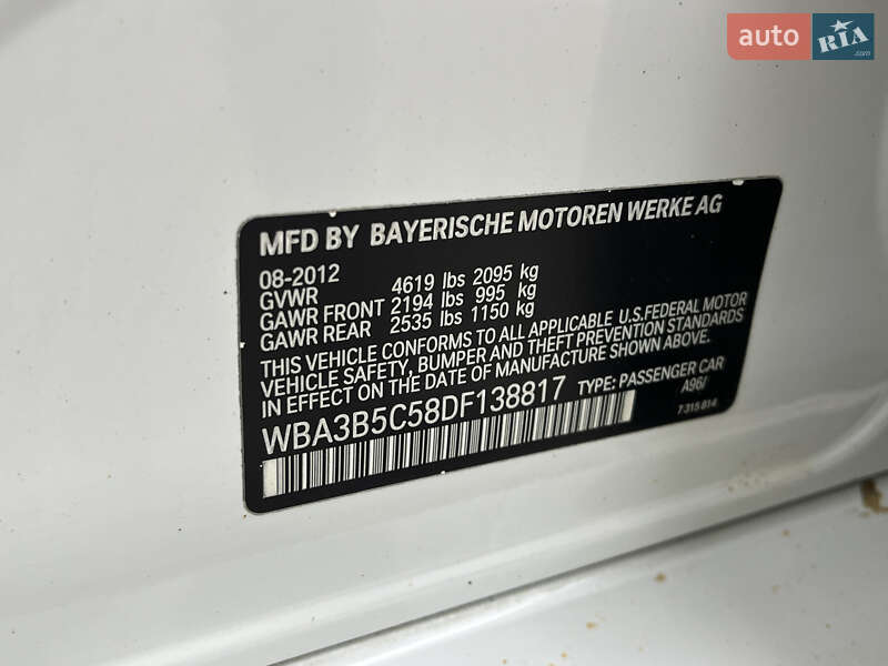 Седан BMW 3 Series 2012 в Ковеле