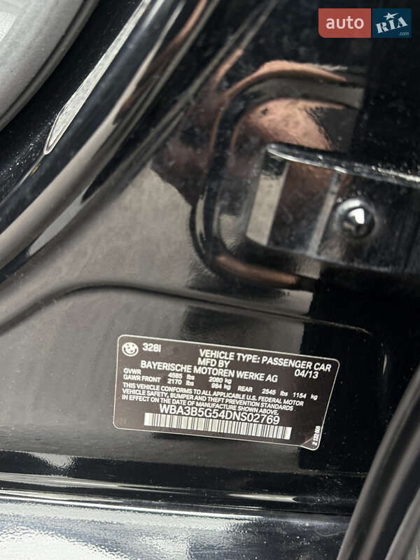Седан BMW 3 Series 2013 в Днепре фото 15 Седан BMW 3 Series 2013 в Днепре