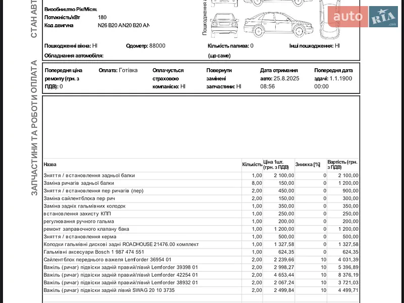 Седан BMW 3 Series 2015 в Житомире документ