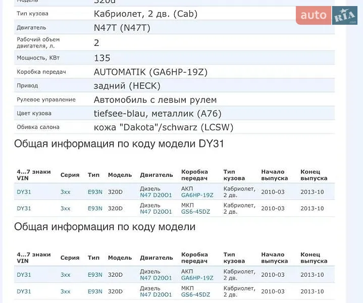 Кабриолет BMW 3 Series 2011 в Киеве документ 2 фото Кабриолет BMW 3 Series 2011 в Киеве документ