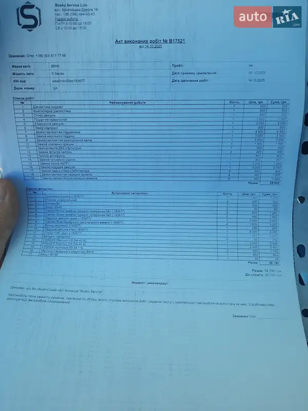Ліфтбек BMW 5 Series GT 2014 в Львові документ 2 фото Ліфтбек BMW 5 Series GT 2014 в Львові документ