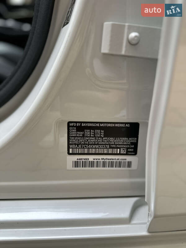 Седан BMW 5 Series 2019 в Києві