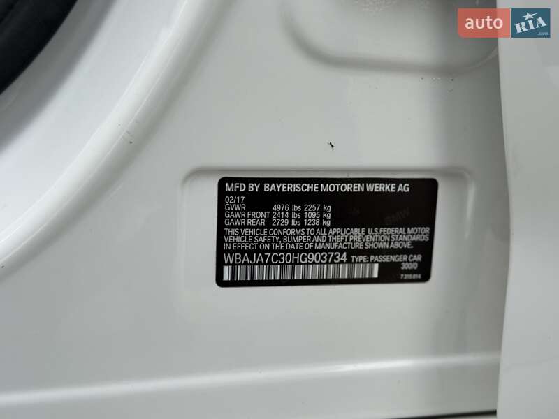 Седан BMW 5 Series 2017 в Тернополі фото 31 Седан BMW 5 Series 2017 в Тернополі