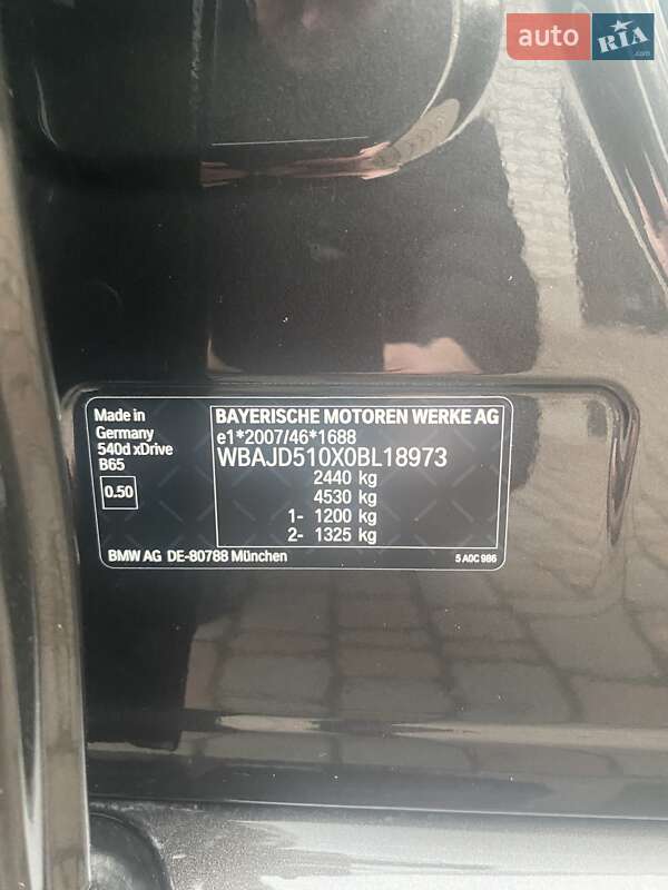 Седан BMW 5 Series 2018 в Одесі