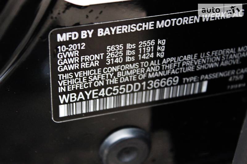 Седан BMW 7 Series 2012 в Одесі фото 62 Седан BMW 7 Series 2012 в Одесі