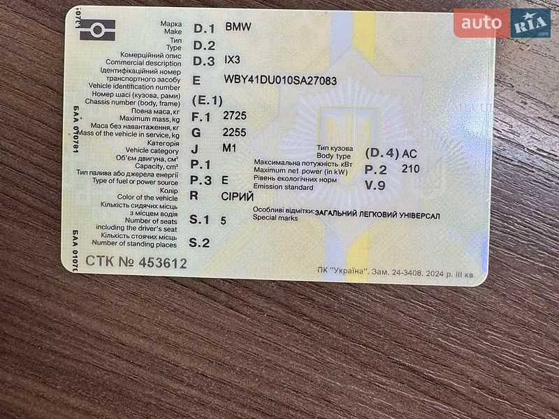Внедорожник / Кроссовер BMW iX3 2023 в Ужгороде
