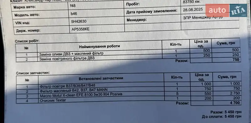 Внедорожник / Кроссовер BMW X1 2017 в Запорожье документ