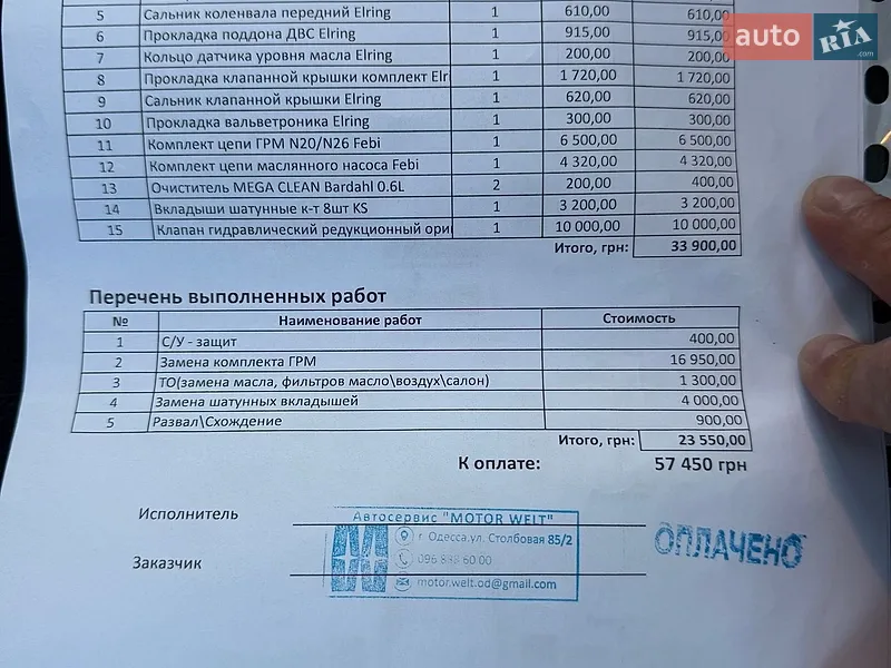 Внедорожник / Кроссовер BMW X1 2014 в Одессе документ