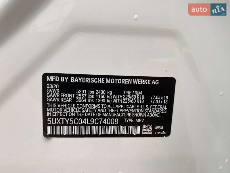 Внедорожник / Кроссовер BMW X3 2020 в Львове