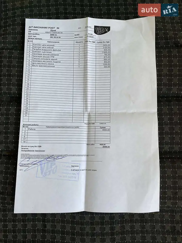 Позашляховик / Кросовер BMW X3 2008 в П'ятихатках документ
