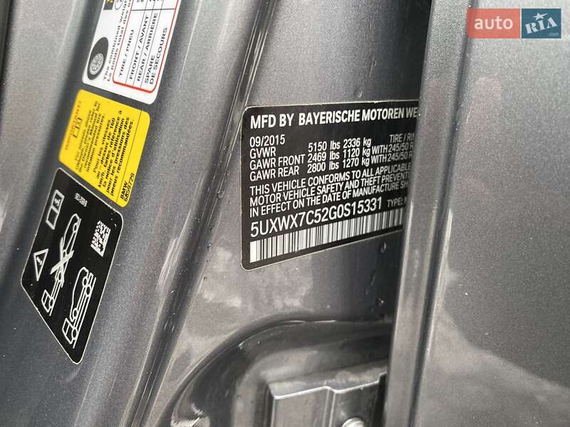 Внедорожник / Кроссовер BMW X3 2015 в Луцке