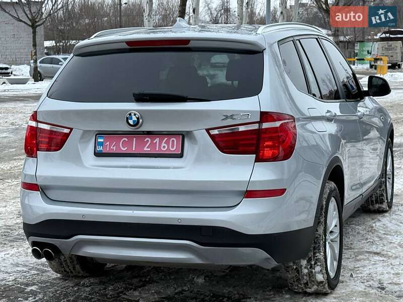 Внедорожник / Кроссовер BMW X3 2017 в Днепре