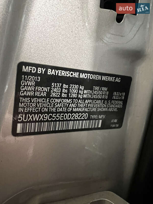 Внедорожник / Кроссовер BMW X3 2013 в Киеве