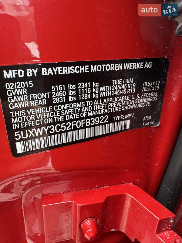 Внедорожник / Кроссовер BMW X3 2015 в Луцке фото 29 Внедорожник / Кроссовер BMW X3 2015 в Луцке