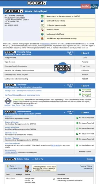 Позашляховик / Кросовер BMW X5 2010 в Львові документ 9 фото Позашляховик / Кросовер BMW X5 2010 в Львові документ