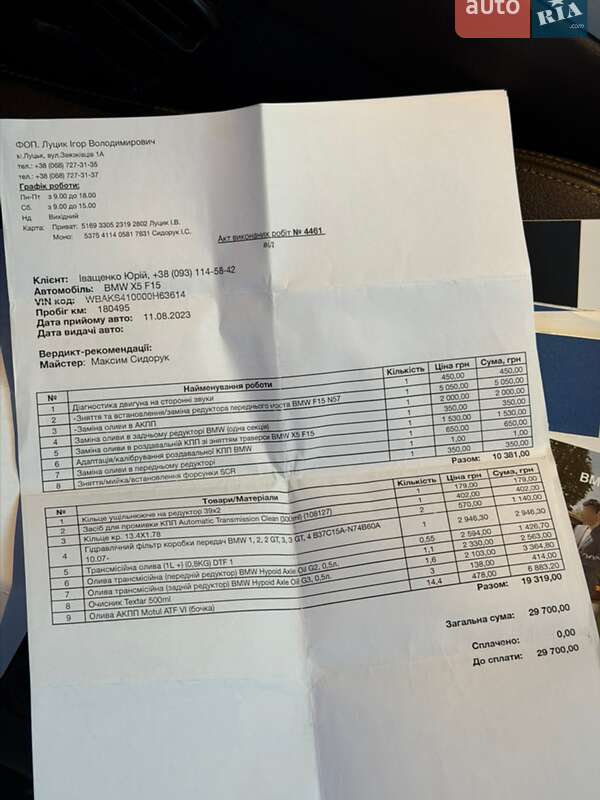 Внедорожник / Кроссовер BMW X5 2015 в Вараше