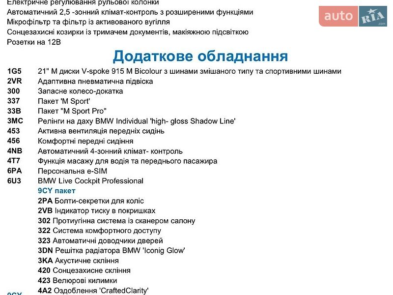 Внедорожник / Кроссовер BMW X5 2024 в Кропивницком фото 35 Внедорожник / Кроссовер BMW X5 2024 в Кропивницком