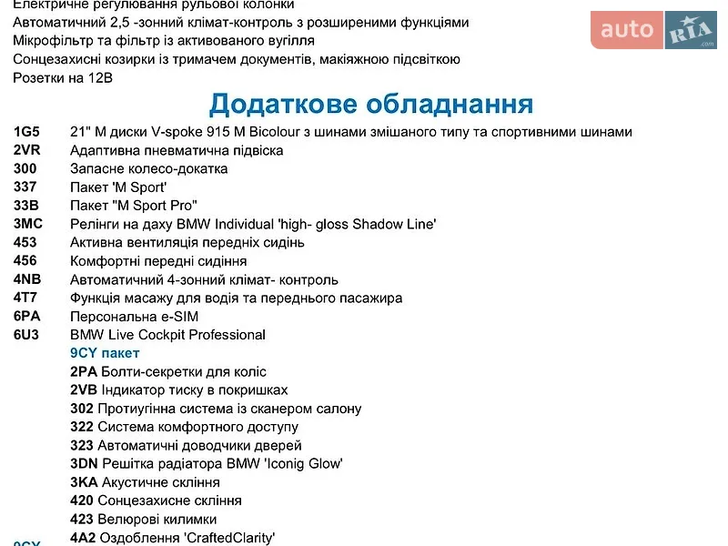 Внедорожник / Кроссовер BMW X5 2024 в Кропивницком документ 2 фото Внедорожник / Кроссовер BMW X5 2024 в Кропивницком документ