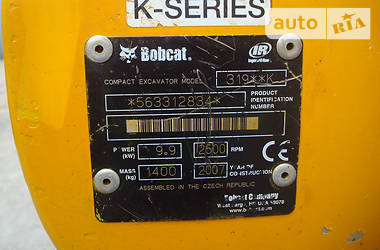 Миниэкскаватор Bobcat 319 2007 в Теребовле