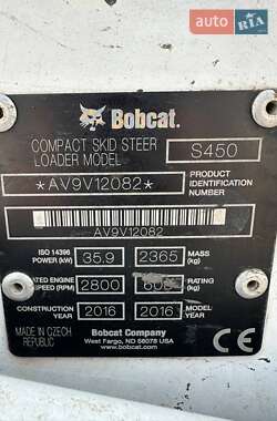 Минипогрузчик Bobcat S450 2016 в 