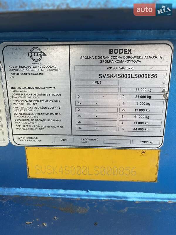 Самосвал полуприцеп Bodex KIS 2020 в Виннице фото 9 Самосвал полуприцеп Bodex KIS 2020 в Виннице