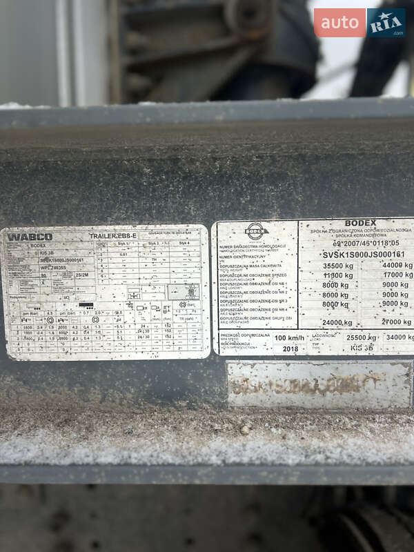 Зерновоз - полуприцеп Bodex KIS 2018 в Полтаве фото 2 Зерновоз - полуприцеп Bodex KIS 2018 в Полтаве