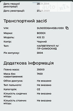 Самосвал полуприцеп Bodex Kiss 33 2014 в Николаеве