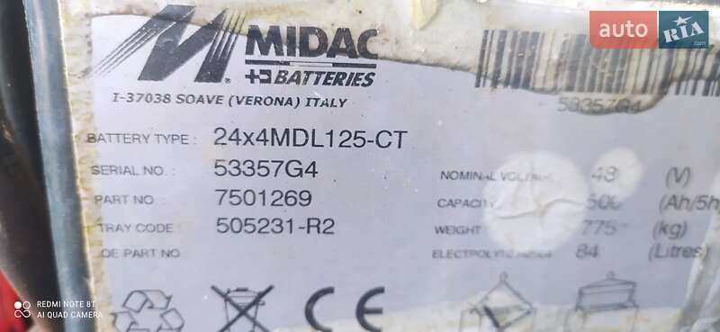 Вилочний навантажувач BT Toyota CBE 2023 в Києві