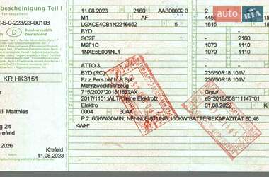 Внедорожник / Кроссовер BYD Atto 3 2023 в 