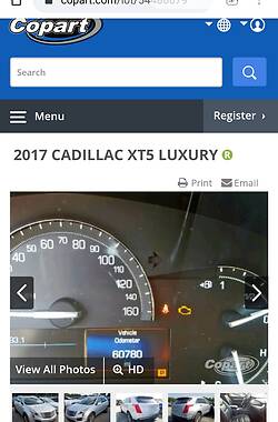 Внедорожник / Кроссовер Cadillac XT5 2017 в Ужгороде