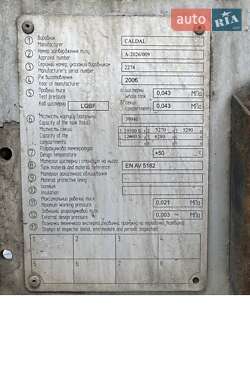 Цистерна напівпричіп Caldal BCG-35RN 2006 в Жовкві