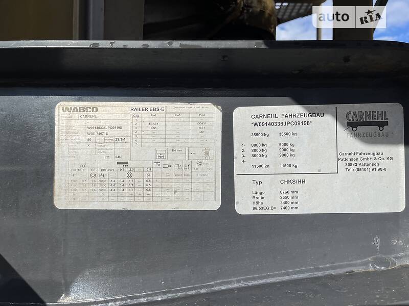 Самосвал полуприцеп Carnehl CHKS 2018 в Черновцах