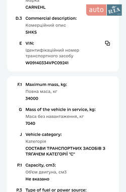 Самосвал полуприцеп Carnehl Hardox 2000 в 