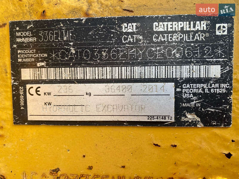 Гусеничный экскаватор Caterpillar 336 2014 в Одессе фото 7 Гусеничный экскаватор Caterpillar 336 2014 в Одессе