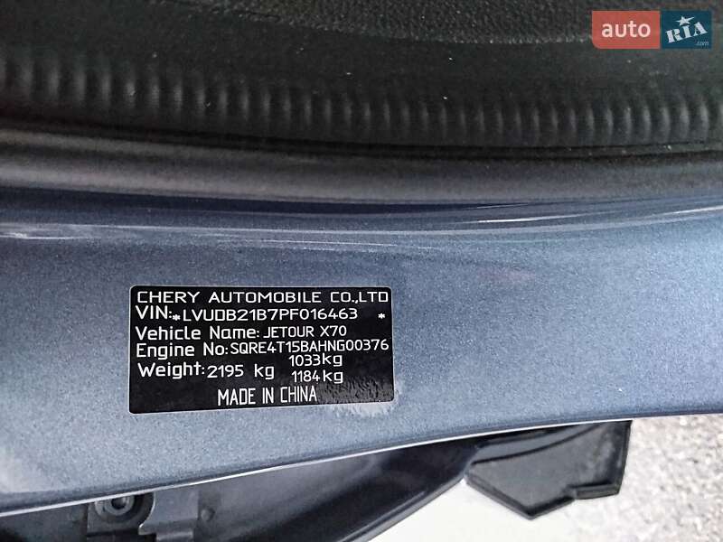 Позашляховик / Кросовер Chery Jetour X70 2022 в Києві