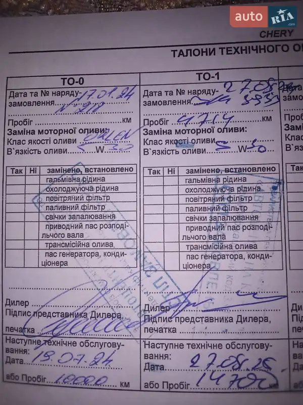 Внедорожник / Кроссовер Chery Tiggo 2 2022 в Киеве документ