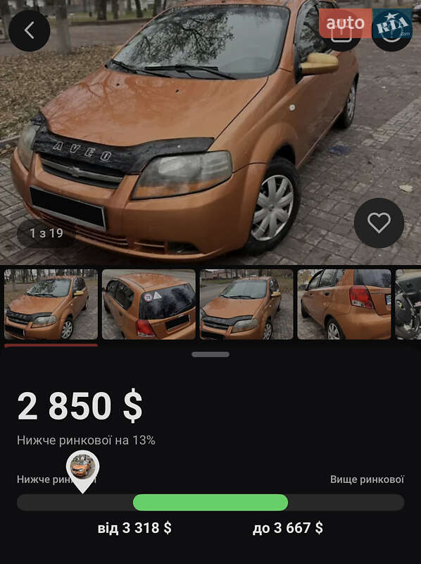 Хэтчбек Chevrolet Aveo 2006 в Прилуках