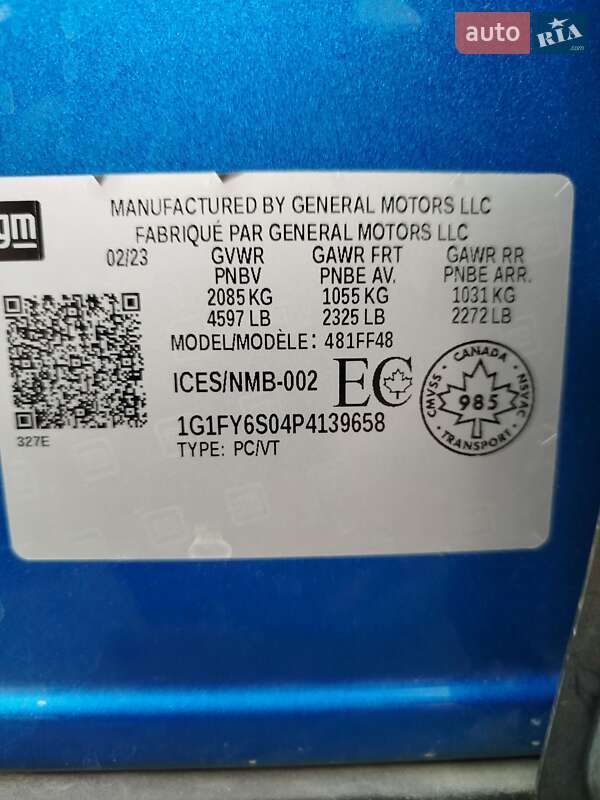 Внедорожник / Кроссовер Chevrolet Bolt EUV 2023 в Житомире