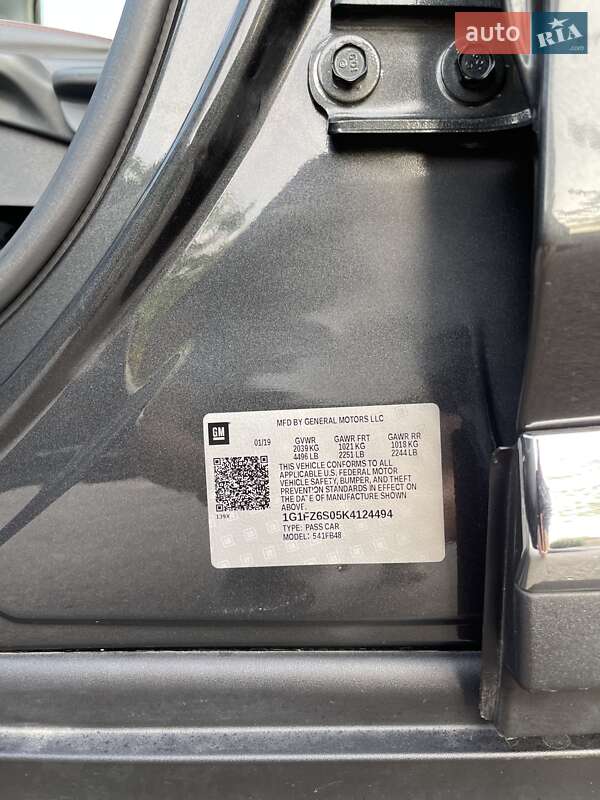 Хэтчбек Chevrolet Bolt EV 2019 в Виннице