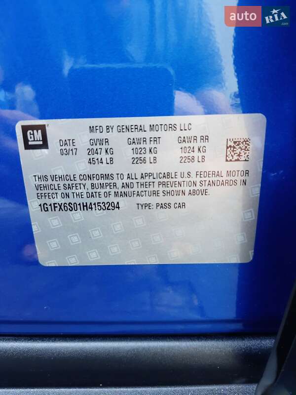 Хэтчбек Chevrolet Bolt EV 2017 в Ивано-Франковске фото 38 Хэтчбек Chevrolet Bolt EV 2017 в Ивано-Франковске