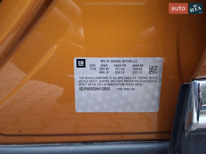 Хетчбек Chevrolet Bolt EV 2016 в Миргороді