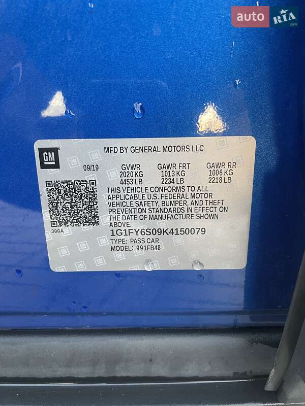 Хетчбек Chevrolet Bolt EV 2019 в Кременчуці